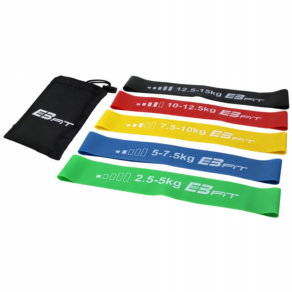 

Zestaw Taśm Gum Oporowych Ćwiczeń x3szt 9-50kg 07