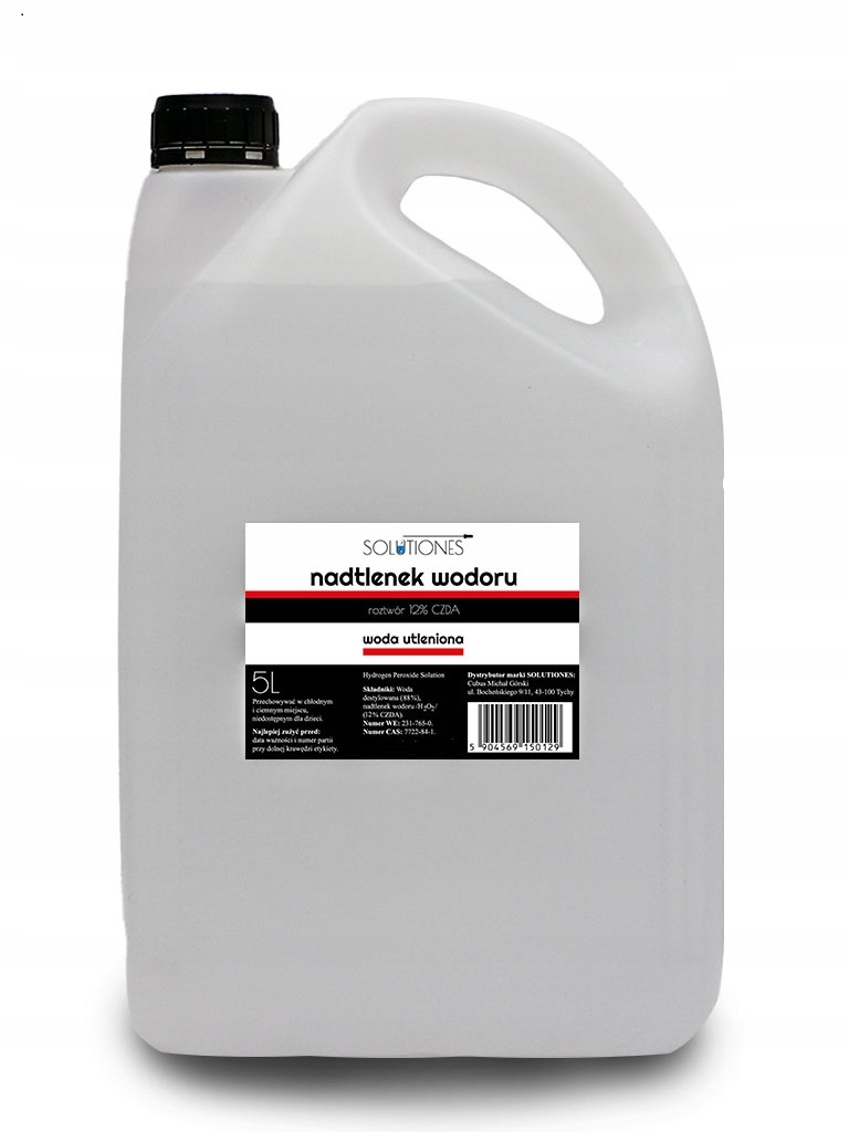 

Nadtlenek wodoru 12% woda utleniona 5l Solutiones