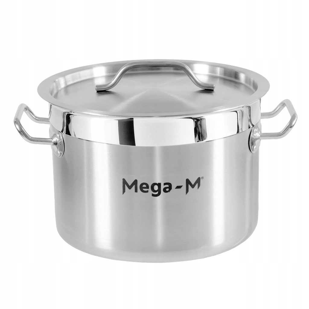 Hrnec z nerezové oceli s poklicí 9 l, průměr 25 cm, střední Mega-M Pro