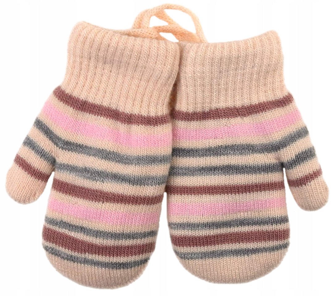 YO RĘKAWICZKI AKRYL PODWÓJNE SZNUREK PASKI 18 CM