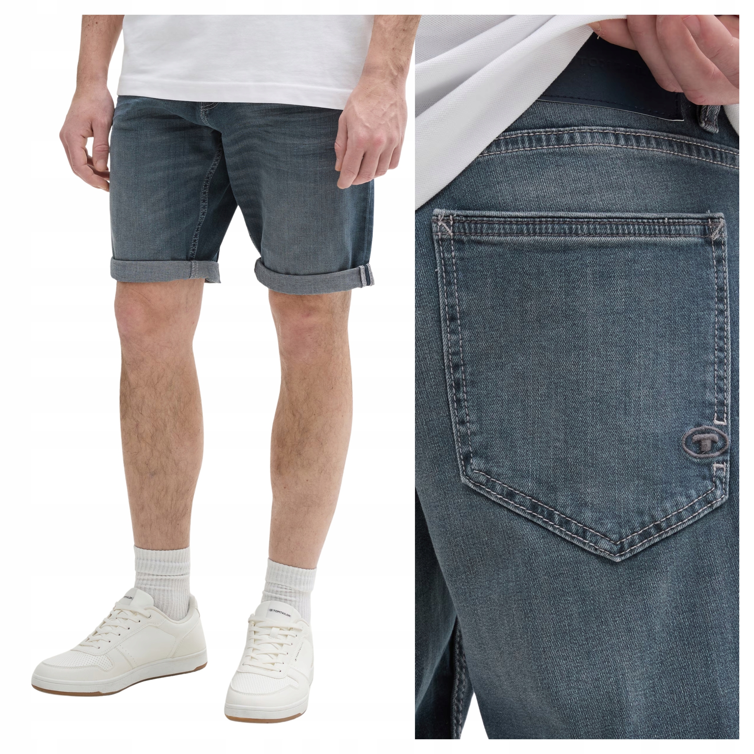 Krátké Kraťasy džínové kraťasy Tom Tailor TTJosh Regular Slim 1044973 W30