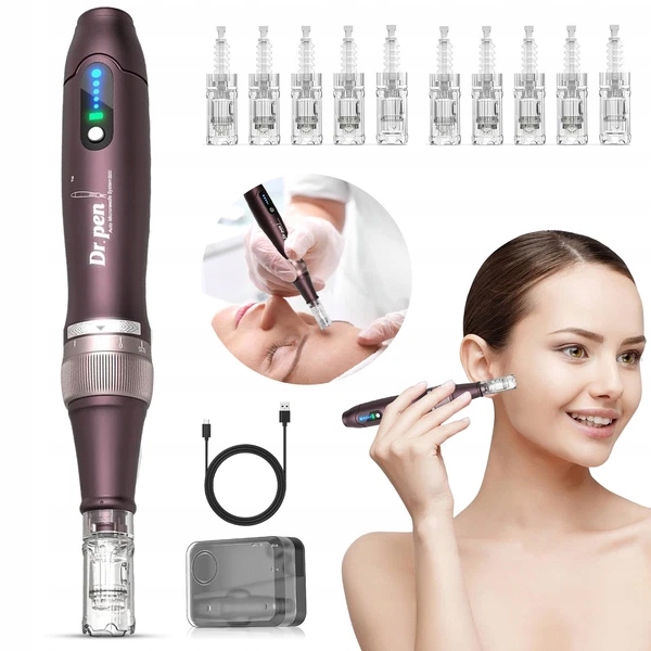 Dr.pen Ultima A10 10 Kartridży Bezprzewodowy Dermapen do mezoterapii