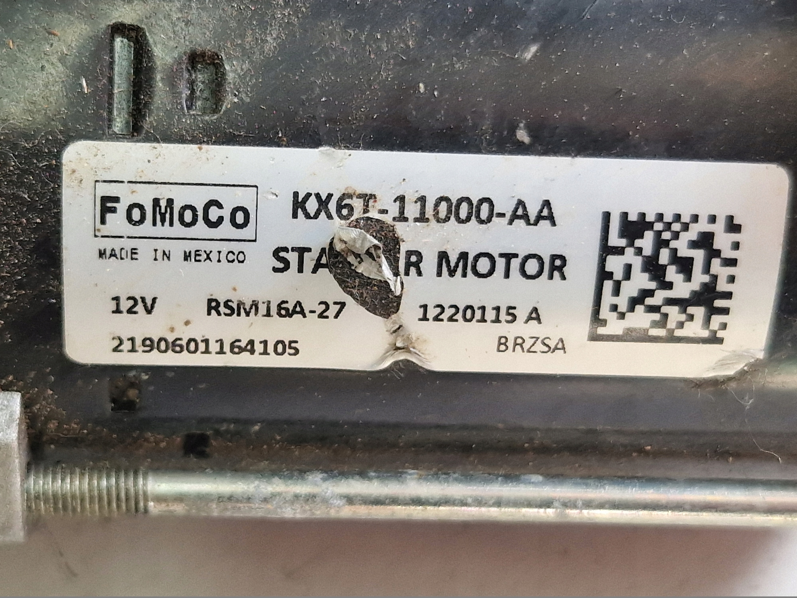 original starter FORD FOCUS MK4 2.3 ECOBOOST KX6T-11000-AA