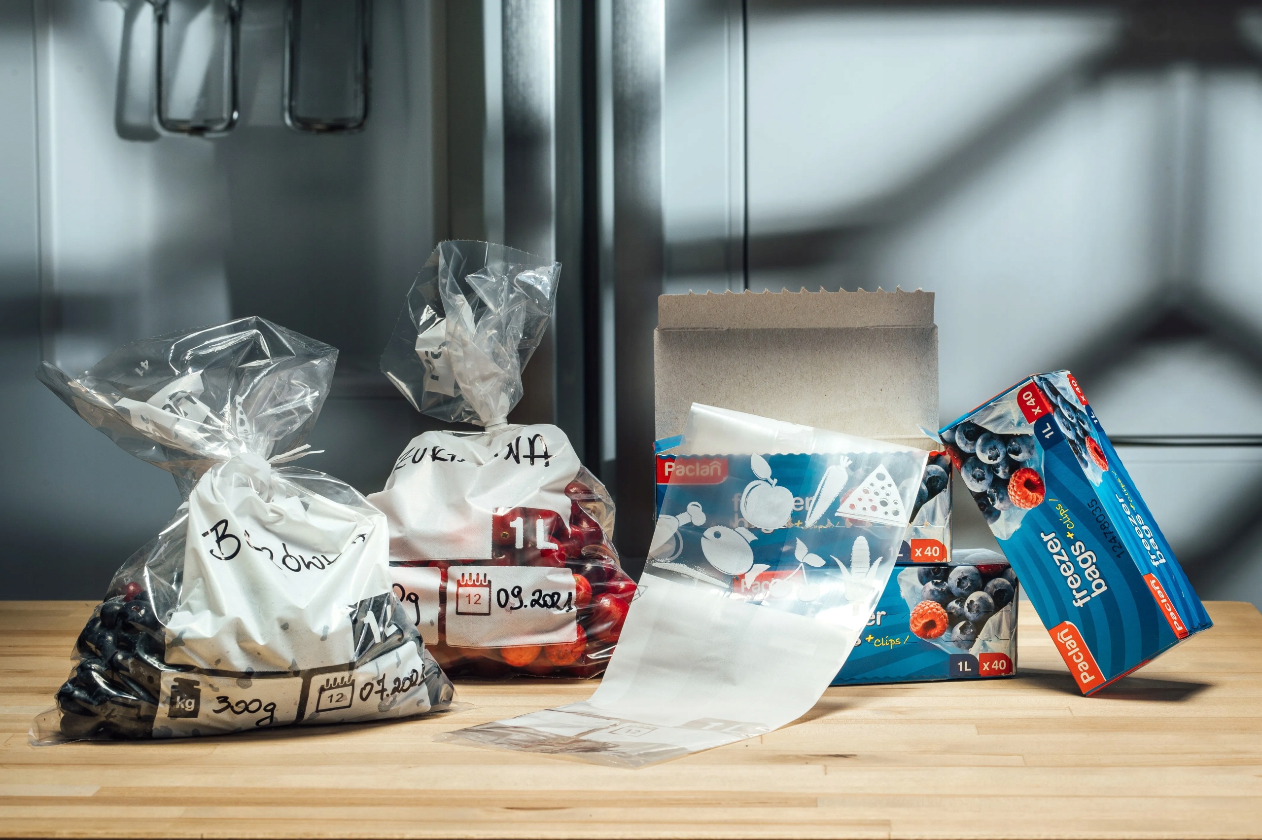 Woreczki do mrożenia żywności pokarmu 3l 30sztuk Kolor przezroczysty