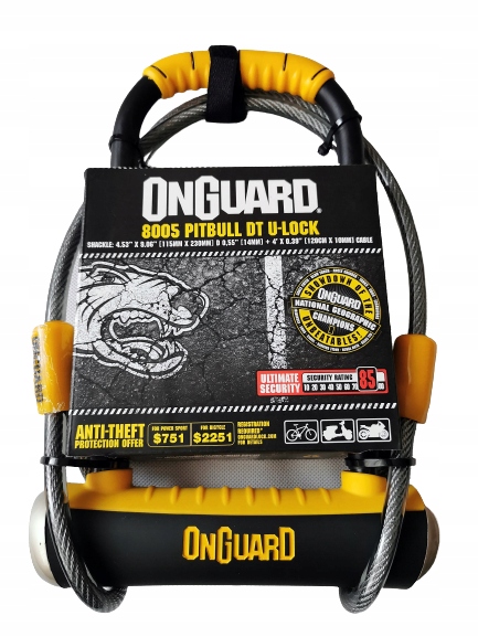 Onguard Pitbull 8005 ULOCK+Linka Zapięcie Rowerowe