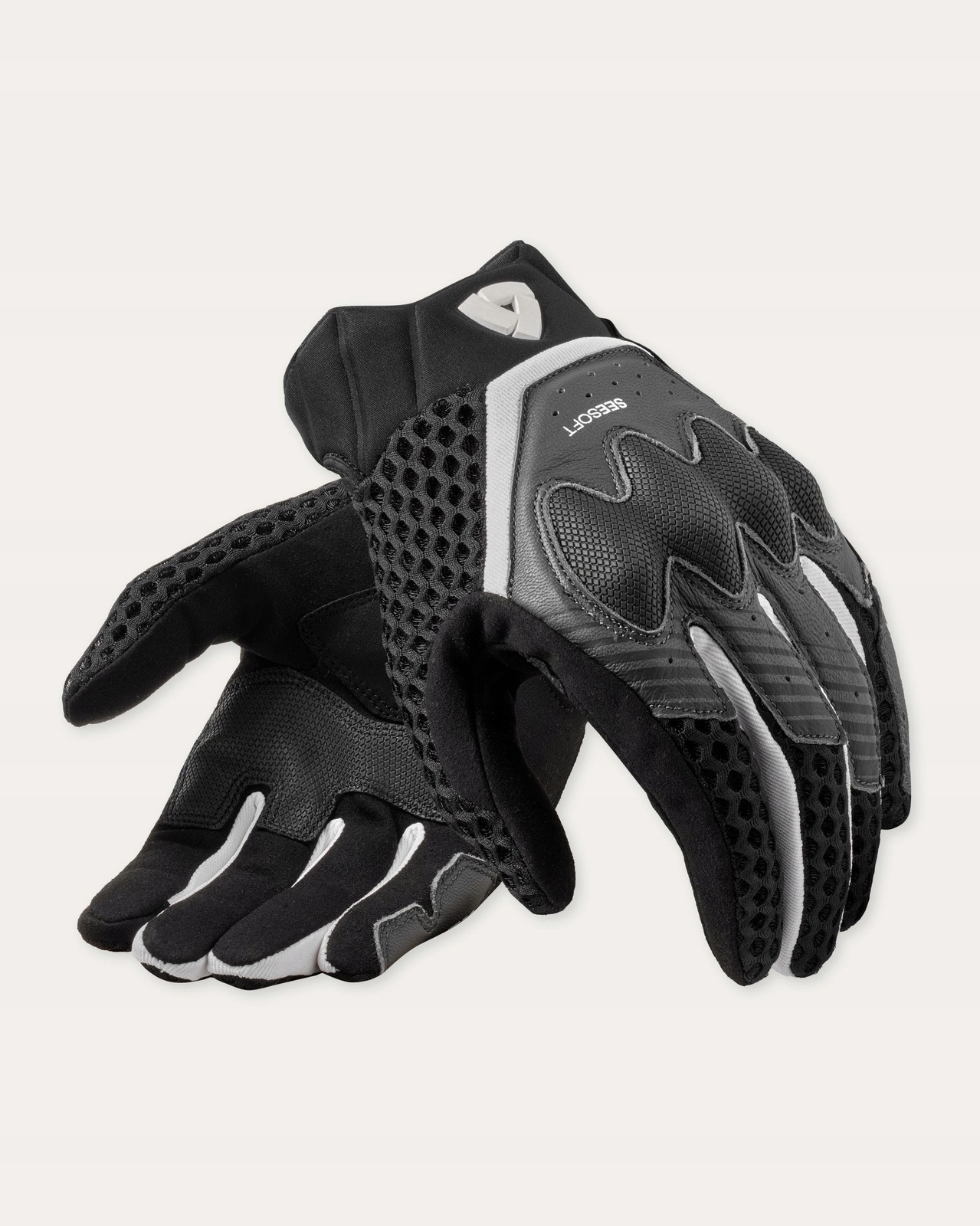 Motocyklové rukavice Rev'it! Veloz Black-White veľ.M