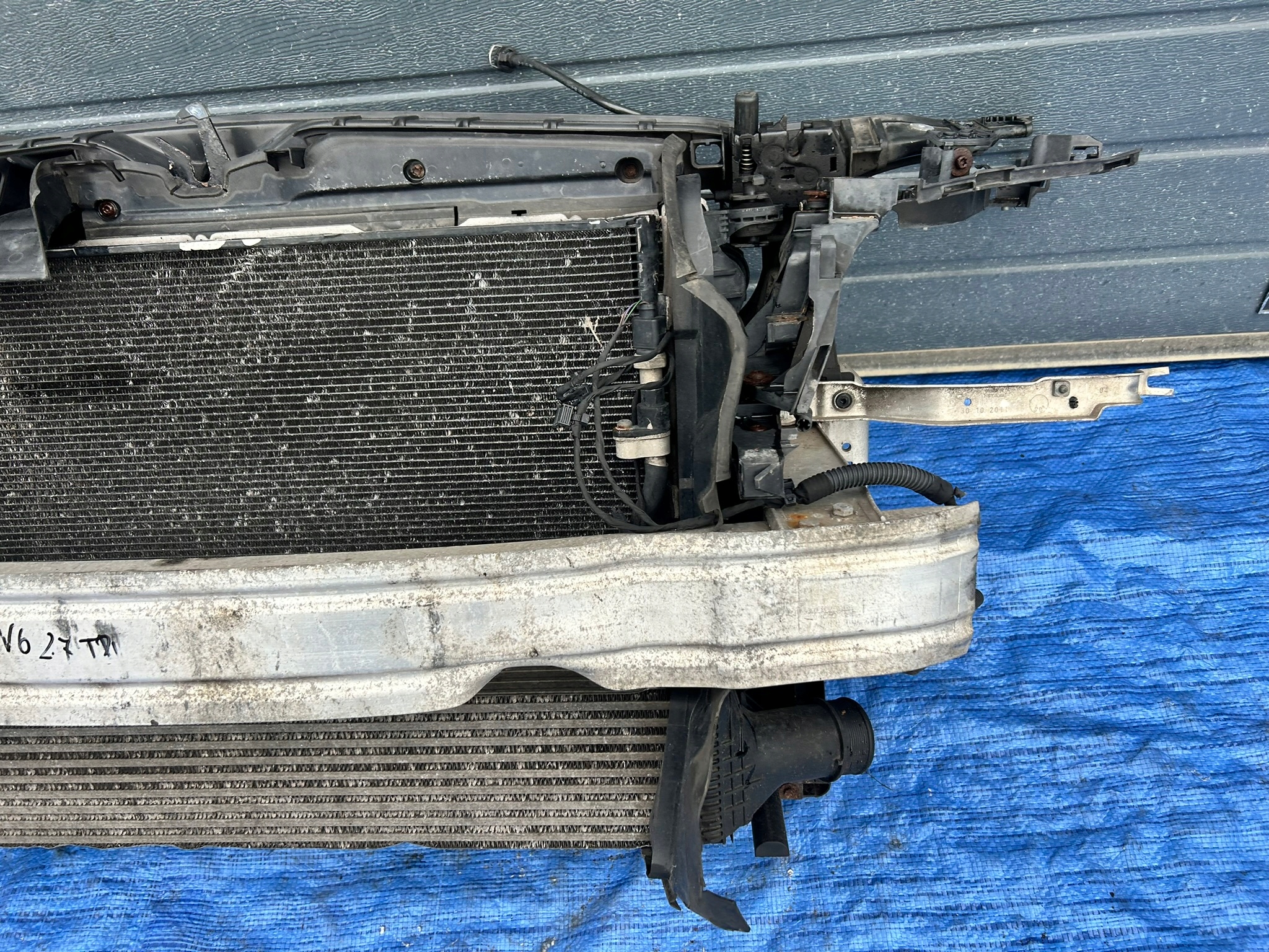 support panel for radiators radiator AUDI A7 4G 3.0 TDI