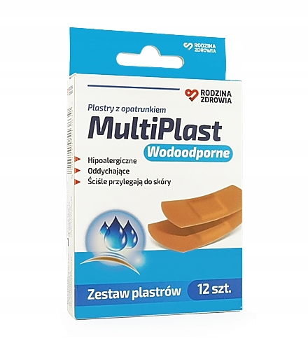

Plastry Rodzina Zdrowia MultiPlast Wodoodporne, 12
