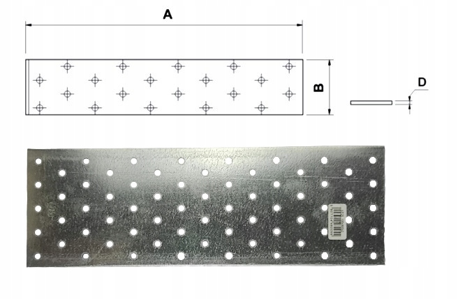 WKRĘT-MET PŁYTKA PERFOROWANA 100X300 GR 2 MM