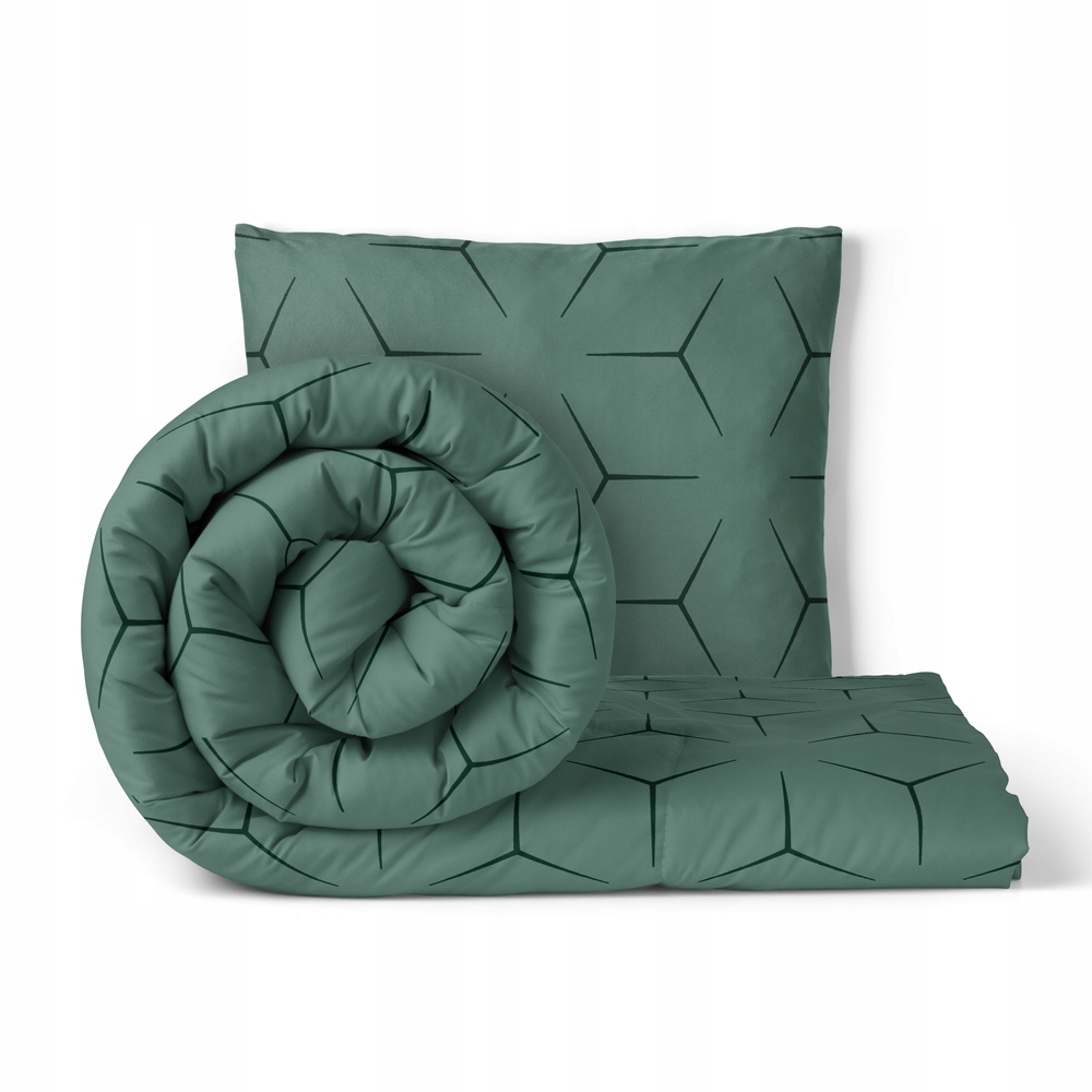 Povlečení 140 x 200 cm, 70 x 80 cm, 140 g/m2, bavlna 100 %: Milano Olivka