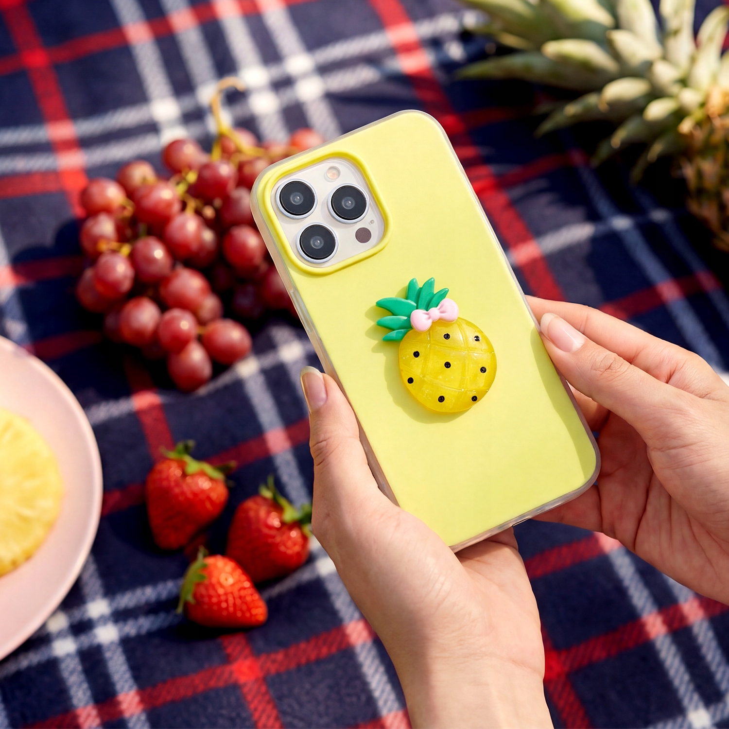 Nakładka Fruit 2in1 do Samsung Galaxy S25 Fe żółta