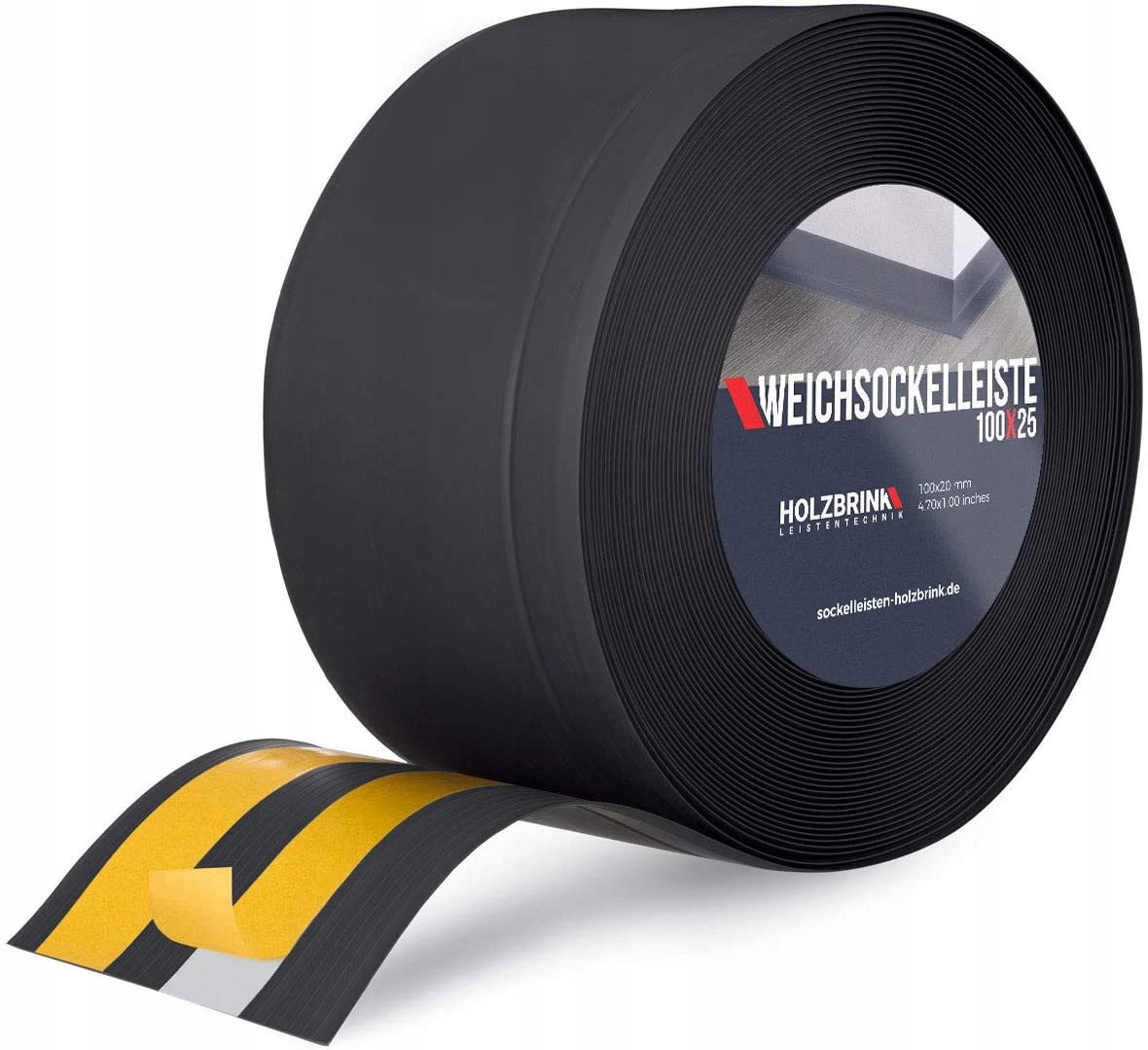 Listwa przypodłogowa Pcv gumowa 100x25 20m Premium