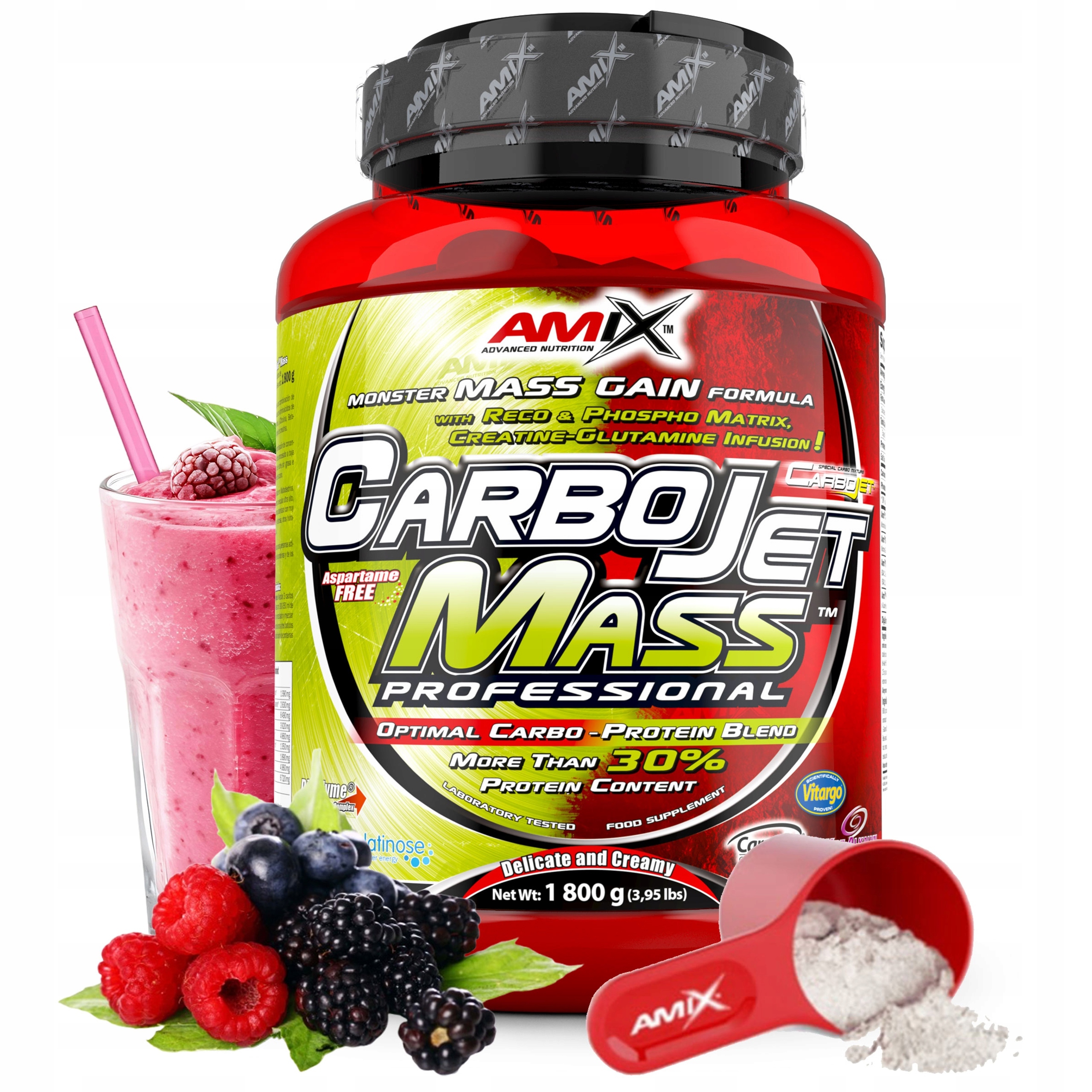 Gainer na svalovou hmotu a sílu 8 v 1 protein kreatin Bcaa glutamin