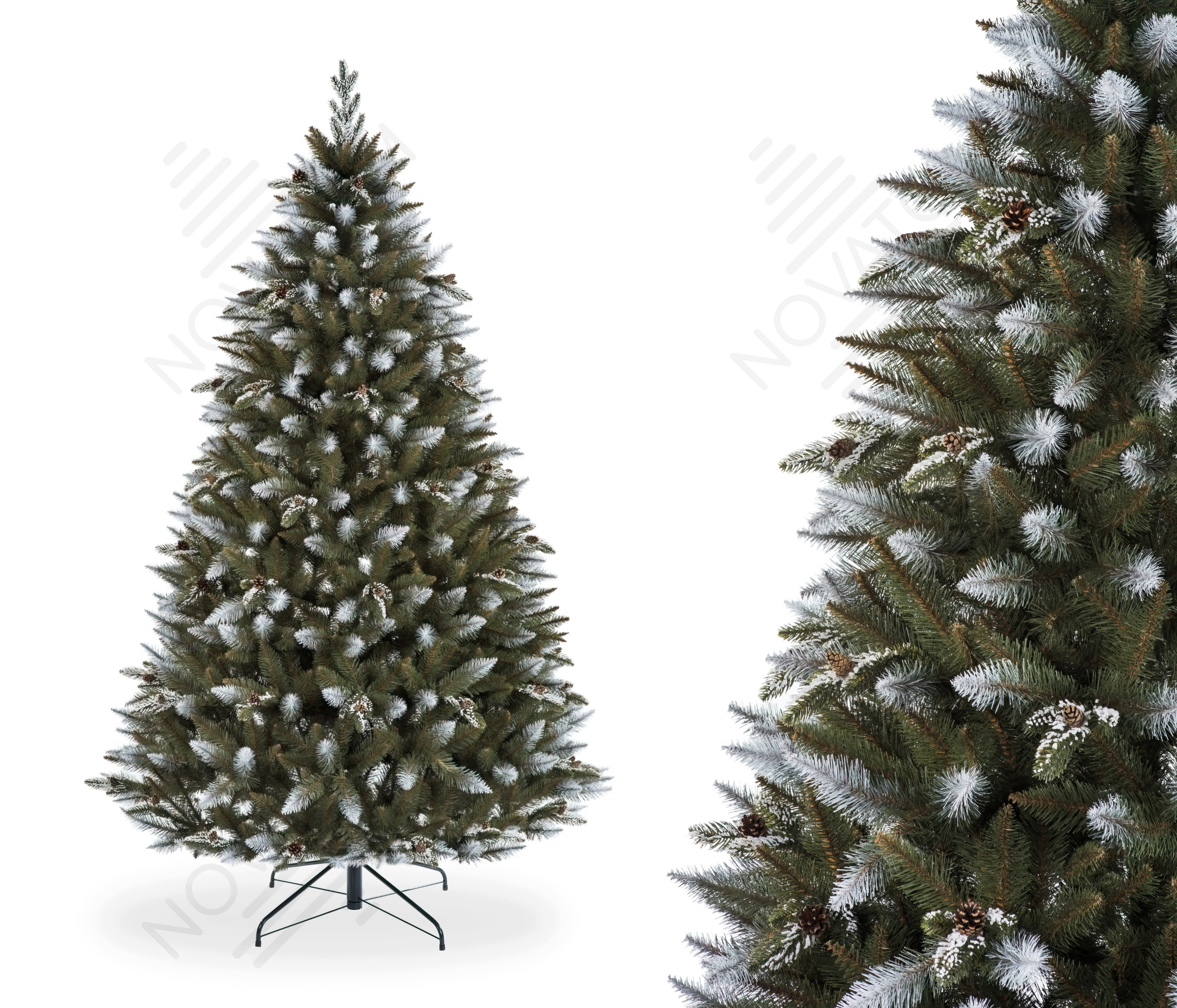 Vánoční stromek smrk zasněžený s Pe větvičkami 250 cm