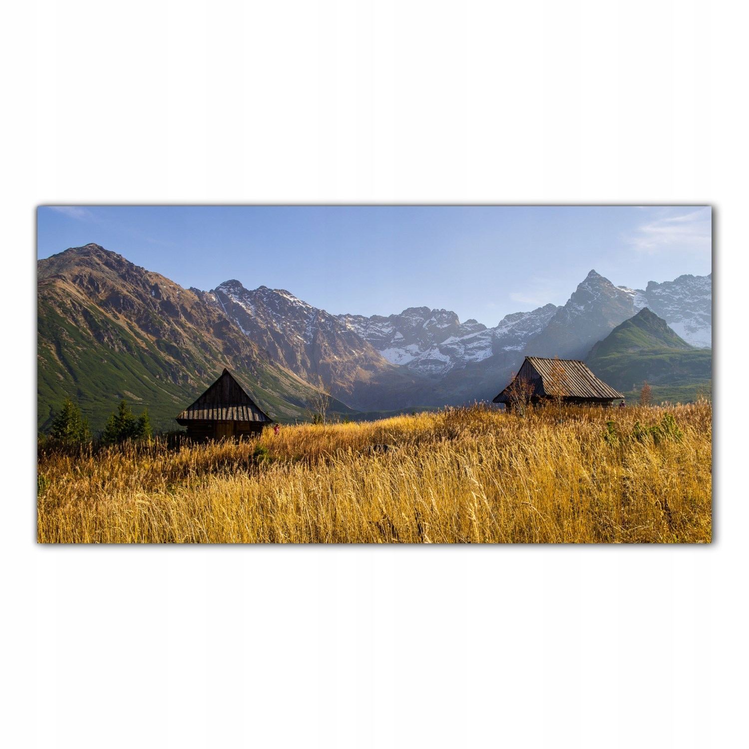 

Obraz Szklany Foto-obraz Jesień Pole Góry 120x60