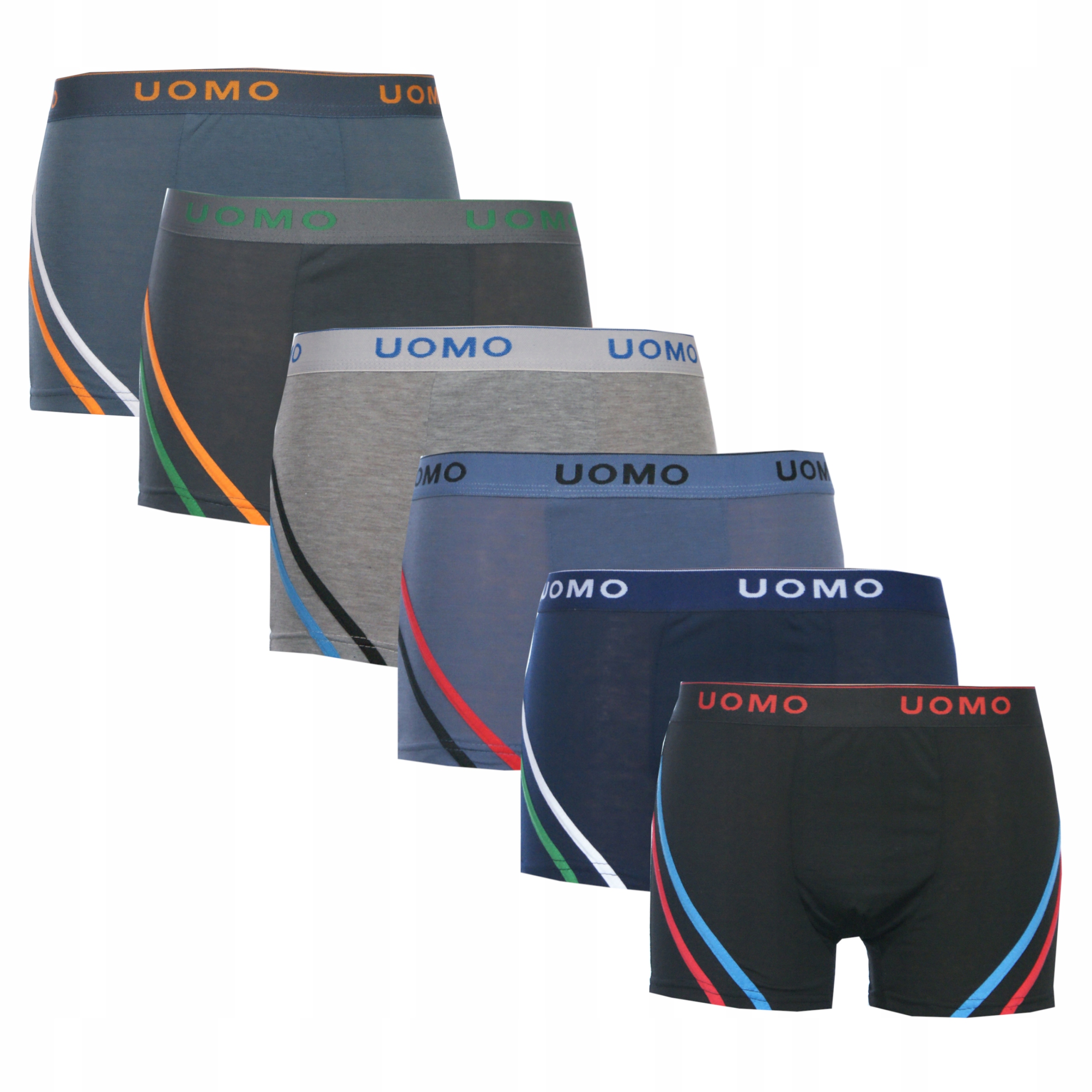 

6x Bokserki męskie Uomo bawełna XL