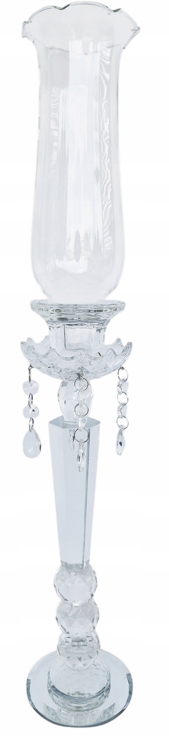 Świecznik szklany 50 cm 6733-S