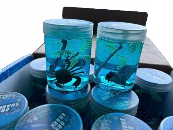 SLIME MASA PLASTYCZNA PŁYNNA PLASTELINA GLUT ZWIERZĘTA MORSKIE Materiał inny