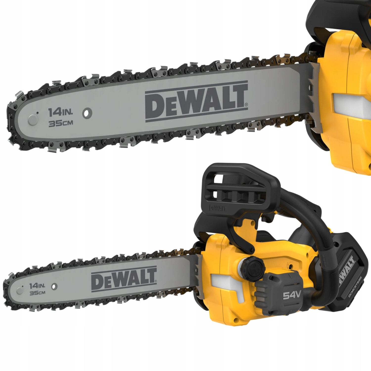 Řetězová pila s horním úchytem 54V Xr Flexvolt DeWALT DCMCST635N