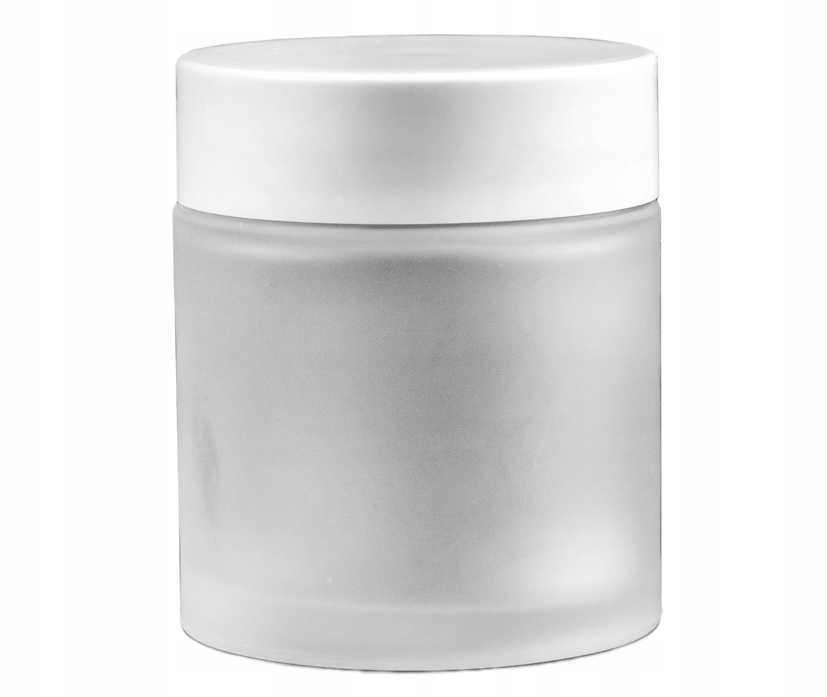 

Słoik 100ml z nakrętką białą, szkło, matowy