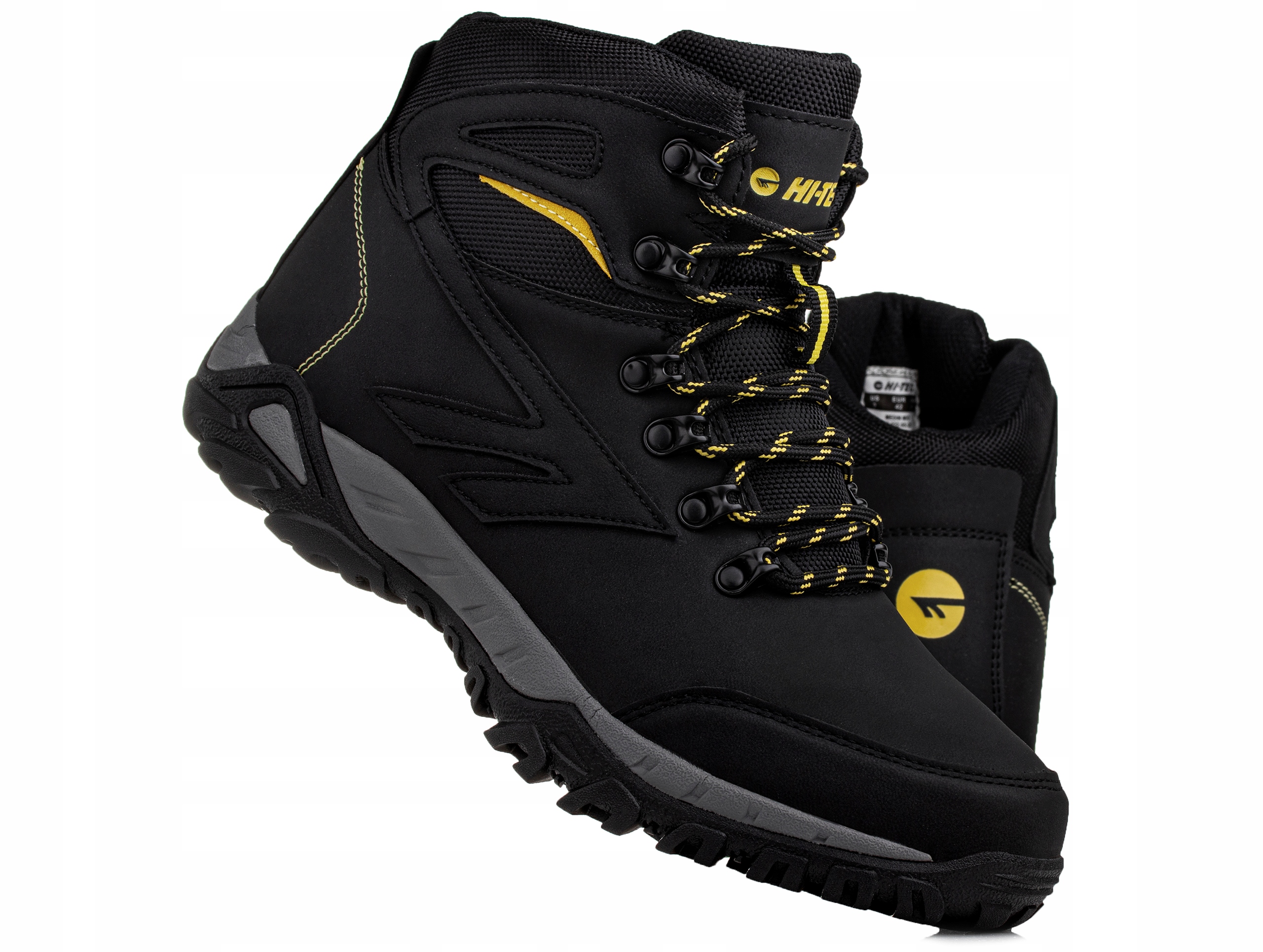 чоловіче зимове взуття HI-TEC BLACK / Lime MEDIN mid довжина устілки 0 см