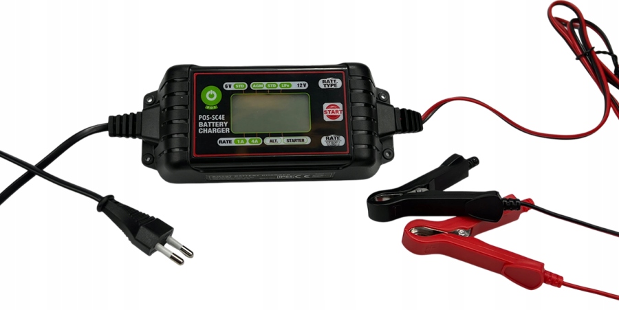 Ładowarka akumlatorowa 6V/1A 12V/1A 12V/4A aku kwas-ołow żelowe Agm LiFePO4
