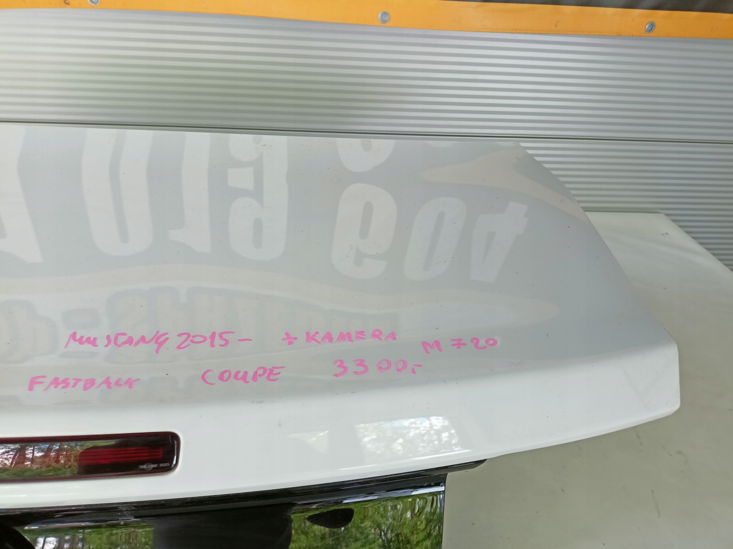 Ford Mustang VI boot door 15-17 Fastback Kamera