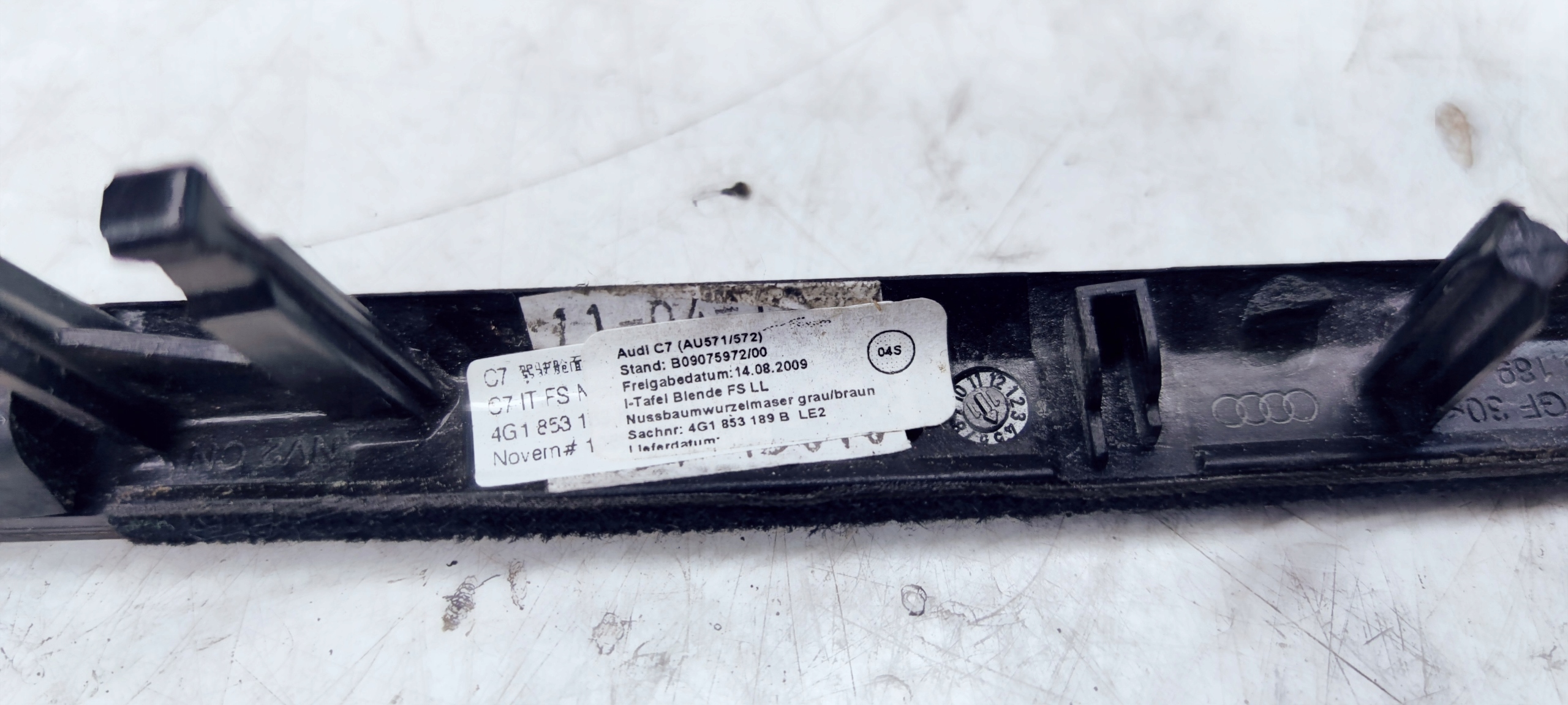 lista DEKOR DESKI AUDI A6 C7 4G1853189B LE2