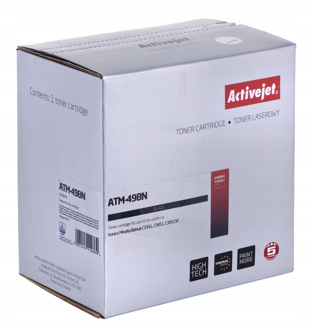 Toner Minolta Activejet ATM-49BN Black TNP49K