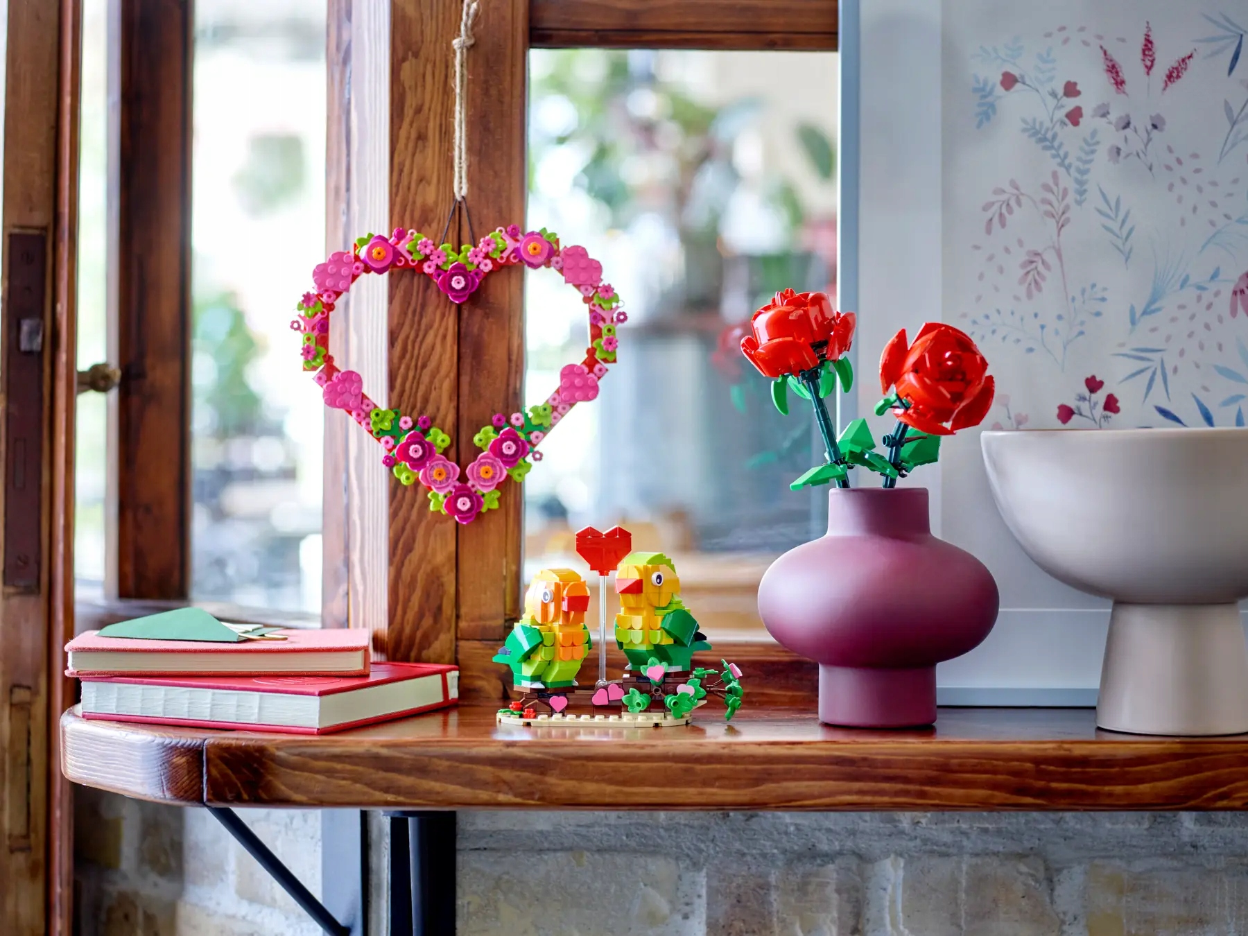 LEGO Icons 40638 OZDOBA W KSZTAŁCIE SERCA PREZENT DEKORACJA WIANEK WIOSNA Płeć chłopcy dziewczynki