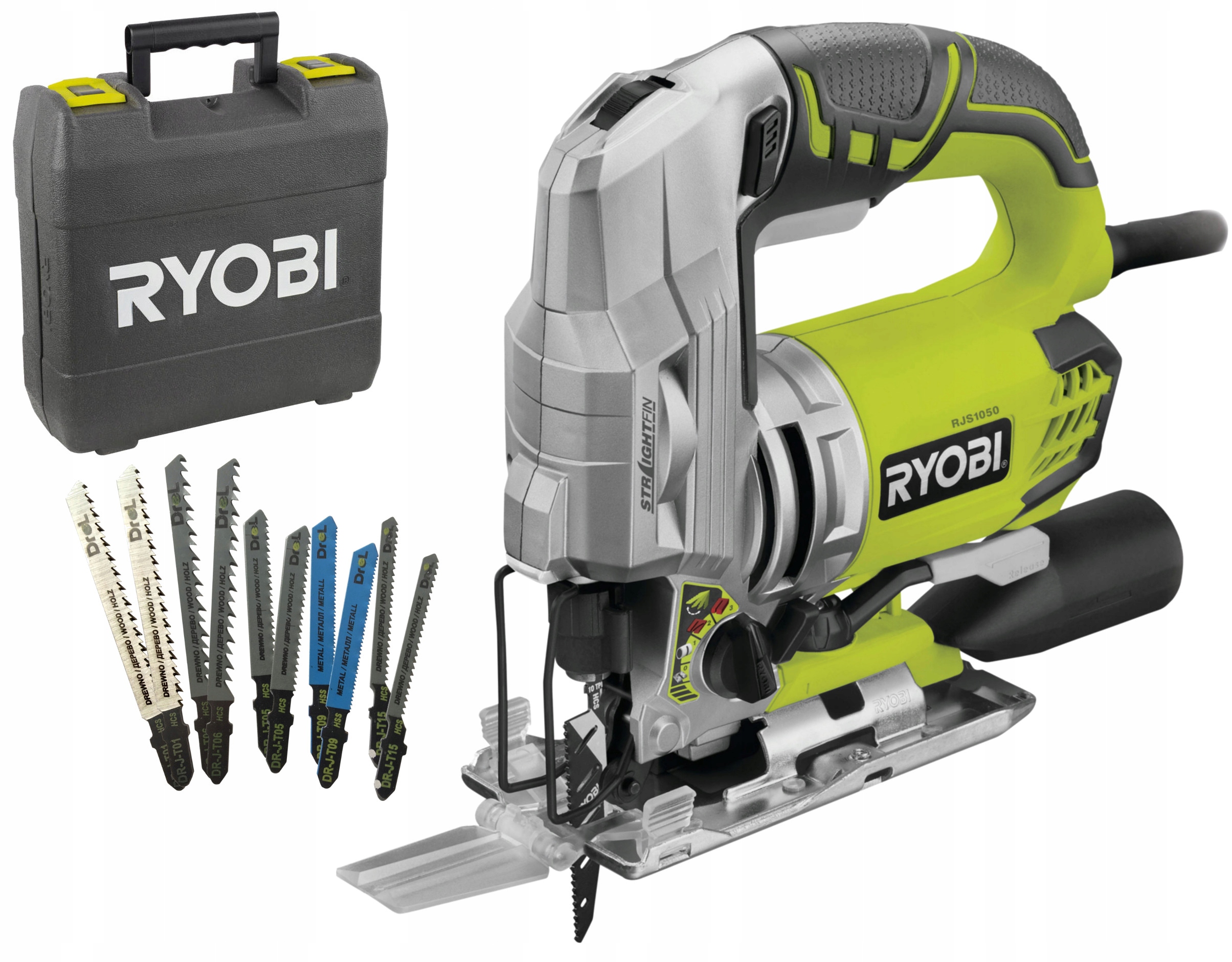 

Wyrzynarka Ryobi RJS1050-K Walizka +10x Brzeszczot
