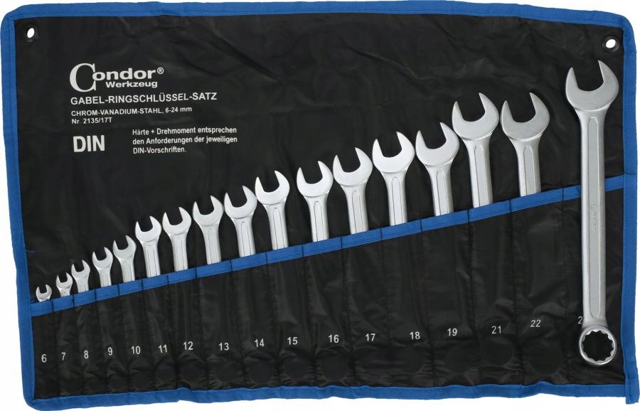 Klíče očkoploché VarioPlus, 6-24 mm, 17 ks