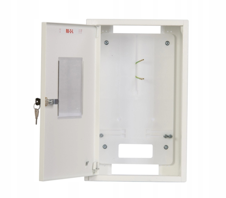 Szafka 1-licznikowa uniwersalna 3-fazowy IP30 RU-3-L Z/o