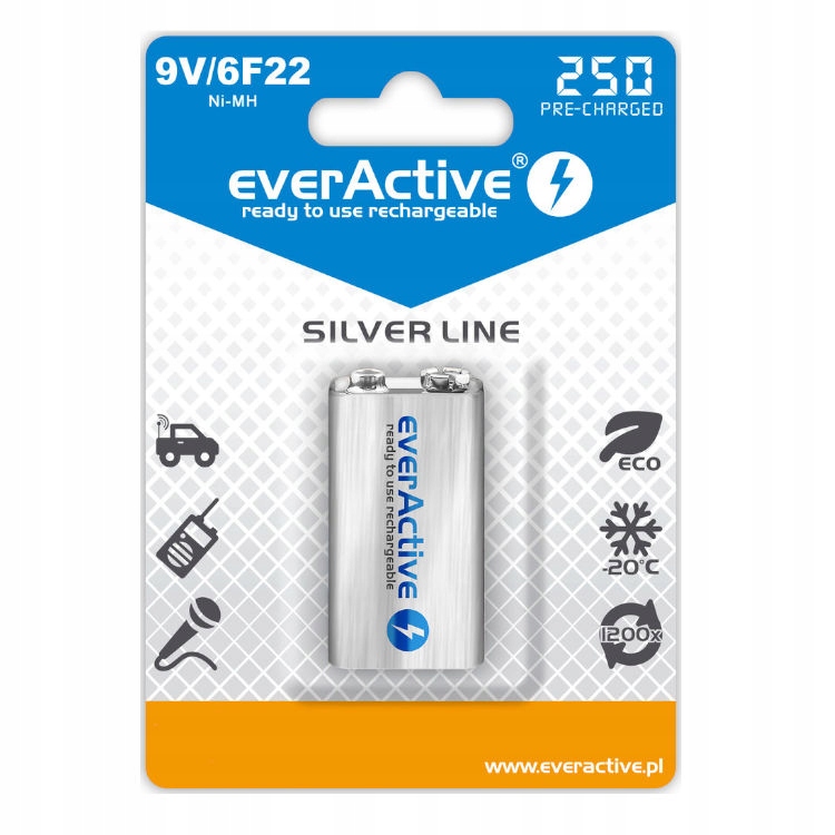 Akumulator do miernika prądu 9V 250mAh EverActive Marka inny