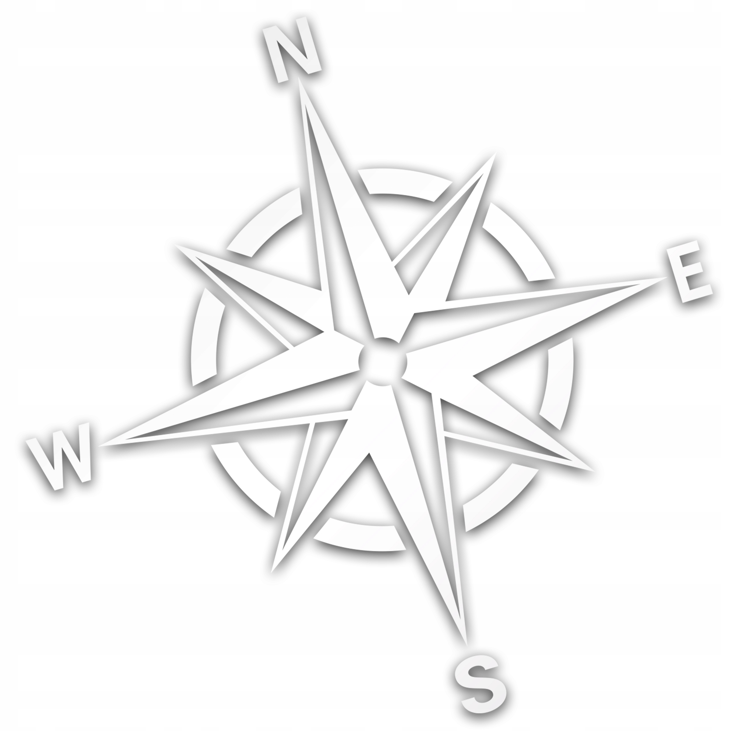 

Naklejka odblaskowa na auto dla żeglarza Kompas