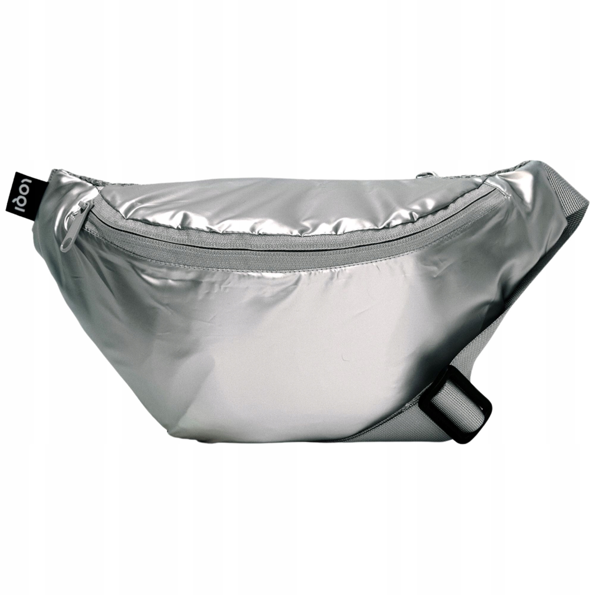 Ledvinka Brašna Loqi Metallic Silver