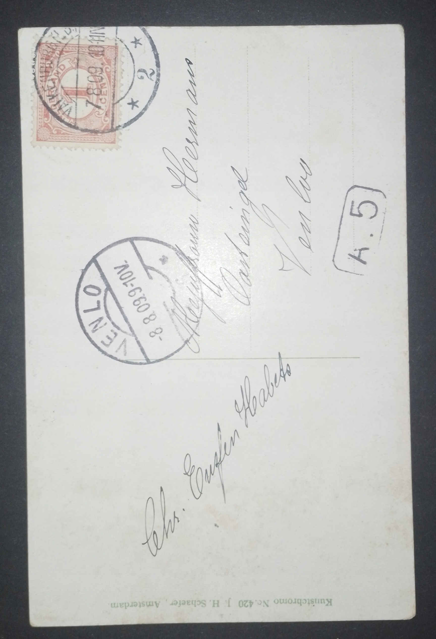 Karta-1 Holandia 1909r.