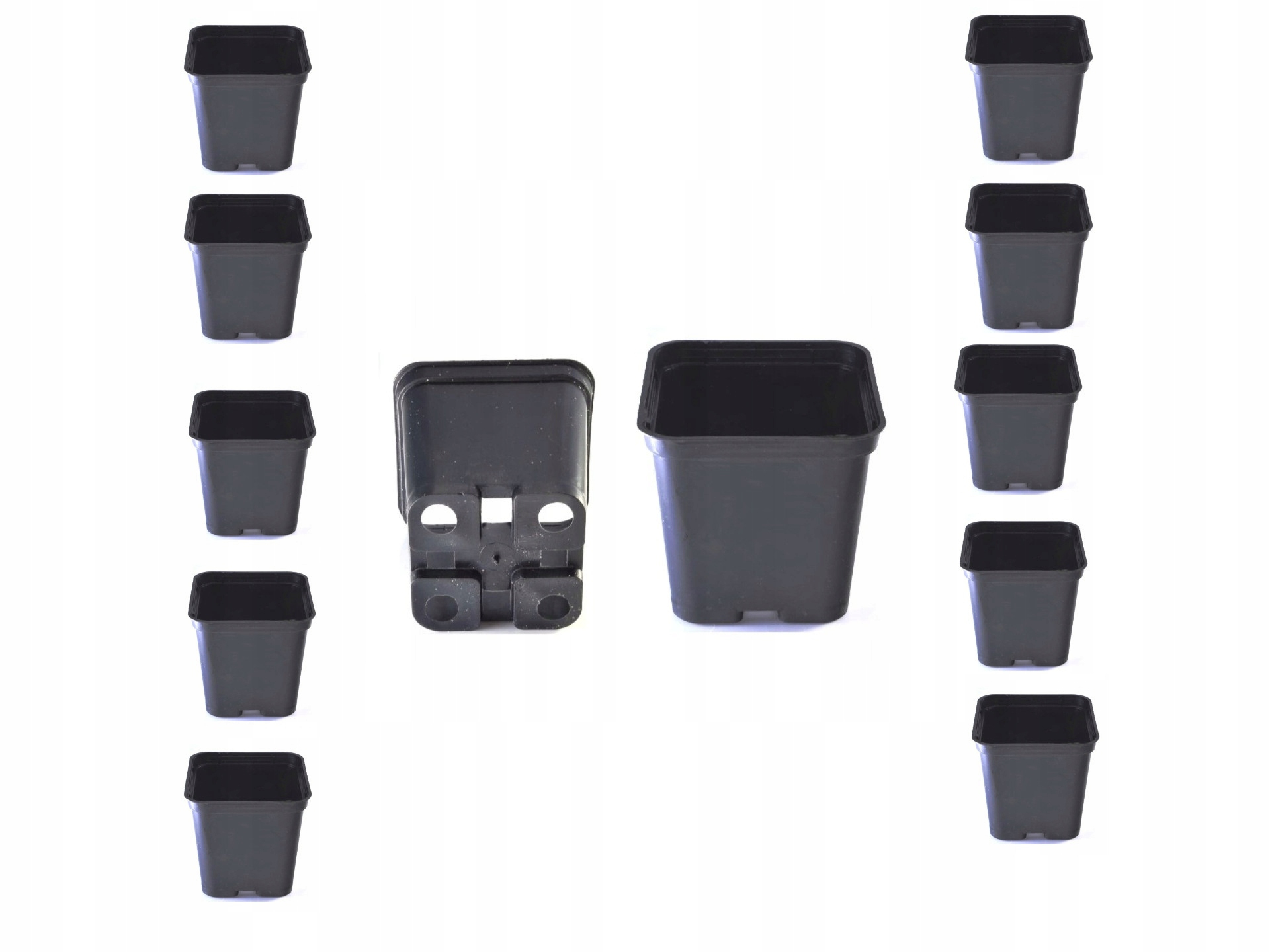 

10x Doniczka P8 na rozsady 8x8cm Kwadratowa Twarda