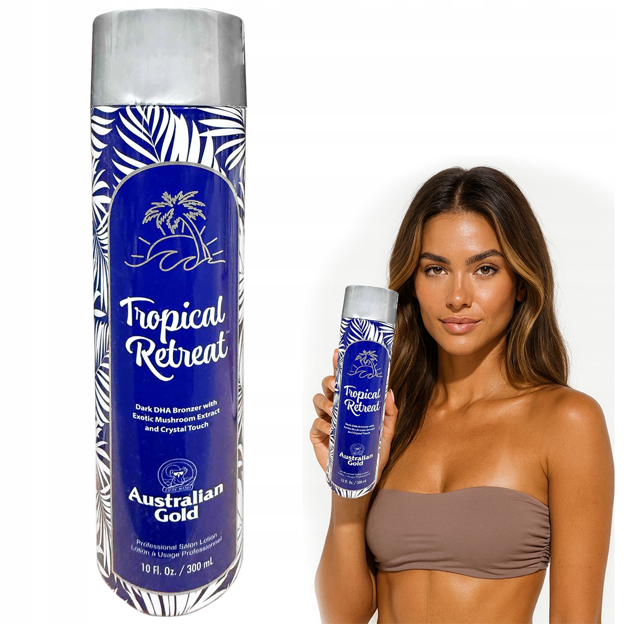 Australian Gold Tropical Retreat Dark Dha Bronzer na opalování 300 ml