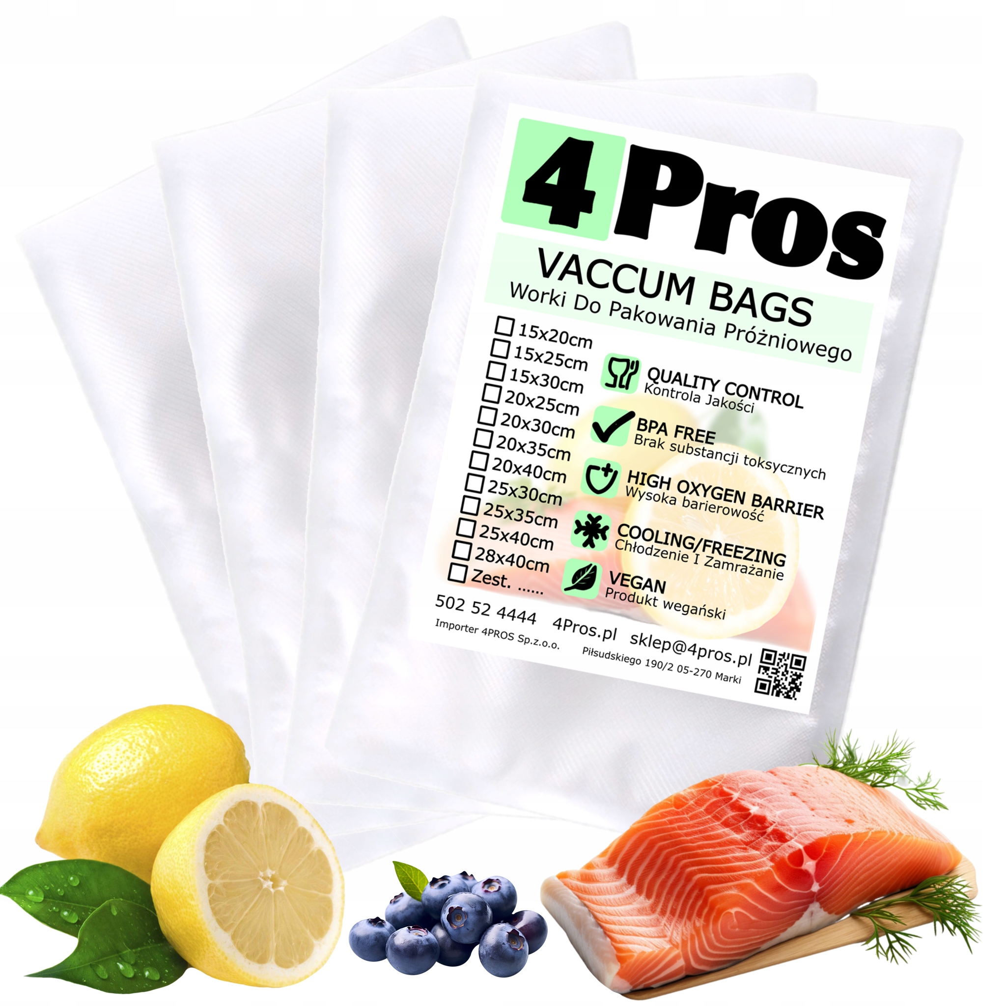 4 x Moletované Vákuové Vrecká do zváračky Silvercrest 15 x 30 cm