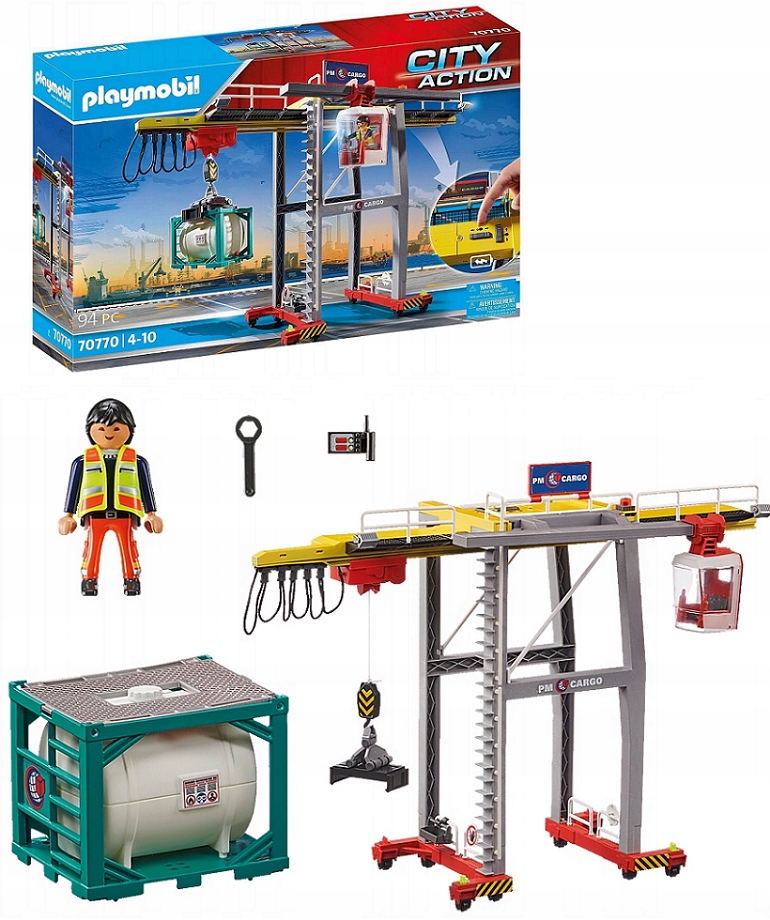 Playmobil 70770 Suwnica Z Kontenerami City Action