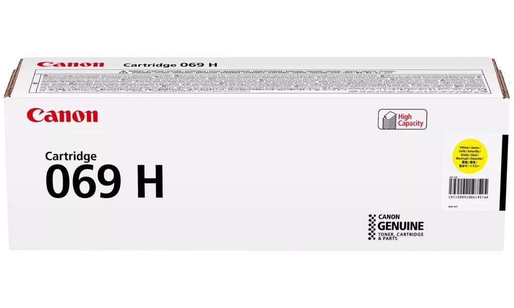 Canon originální vysokokapacitní toner Cartridge 069 H Y žlutý, MF752Cdw, 7