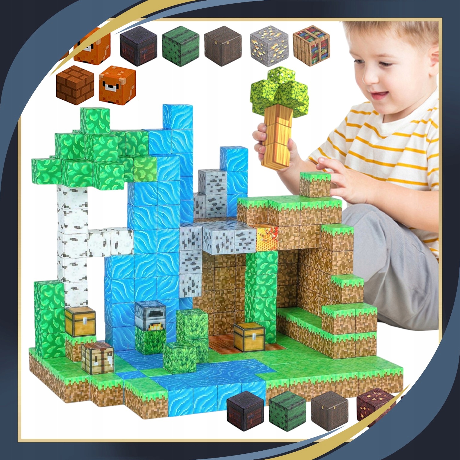 MAGNETINIŲ KALADĖLIŲ konstravimo dovana vaikams 200 KALADĖLIŲ 6 ŽMONĖMS Lytis berniukams mergaitėms unisex