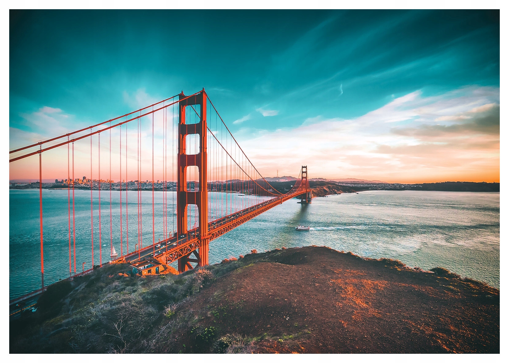 Fototapeta Zlatá brána San Francisco krajina Kalifornia 368x254 lepidlo