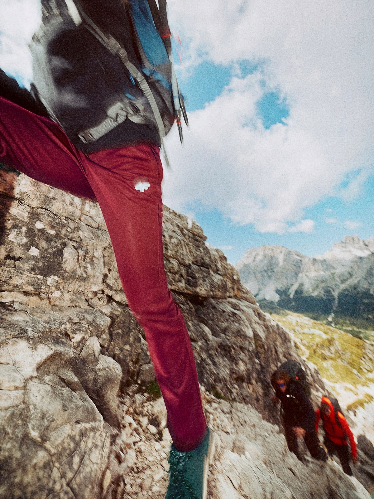 4F Softshellové kalhoty s membrána 8000 dámské červené M