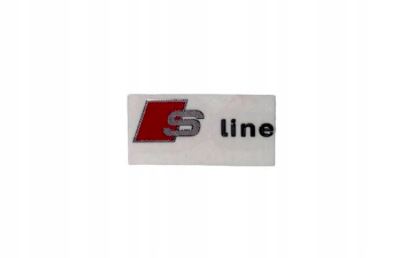 

Znaczek emblemat naklejka S line Audi na kluczyk