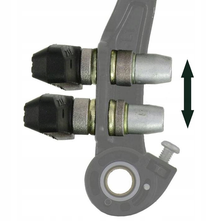 Hamulec szczękowy V-Brake 110mm, klocki fajka guma Model Hamulec V-Brake 110mm, fajka, guma, śruby