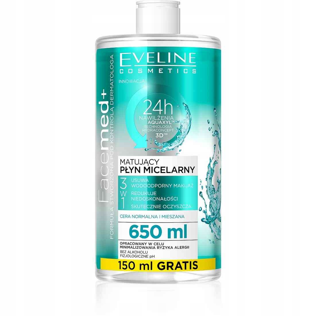 

Eveline Facemed+ Matujący Płyn Micelarny 3w1 650ml