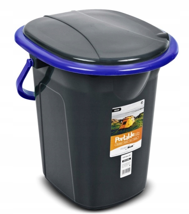 GreenBlue Toaleta turystyczna GB320BB czarno-granatowa