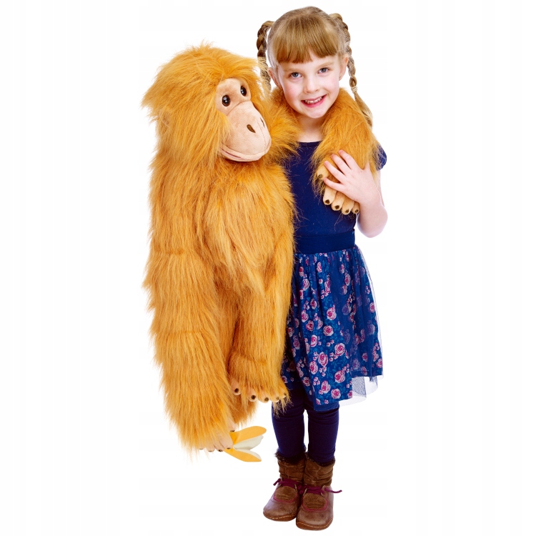 

Pacynka na rękę małpka orangutan XXL duża kukiełka